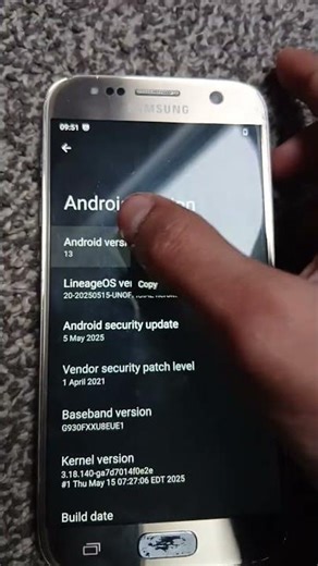 Samsung galaxy S7 costom rom android 13