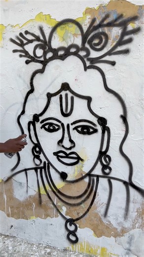 Lord Krishna Drawing Easy | AP Drawing