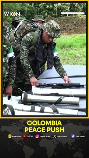Colombia Peace Push: 100 Guerrillas Lay Down Arms In Landmark Agreement | Shorts