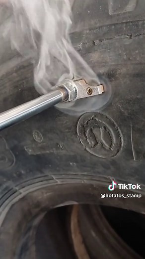 Hot Stamp on Truck Tire | Embossing Tire Tread