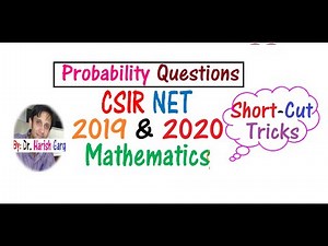 Probability Questions | CSIR NET 2019 & 2020 Mathematics