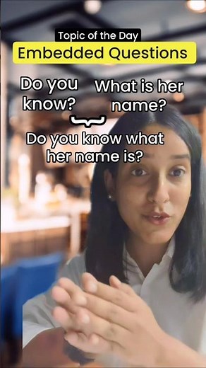Learn the ABC of embedded questions #questions #grammar