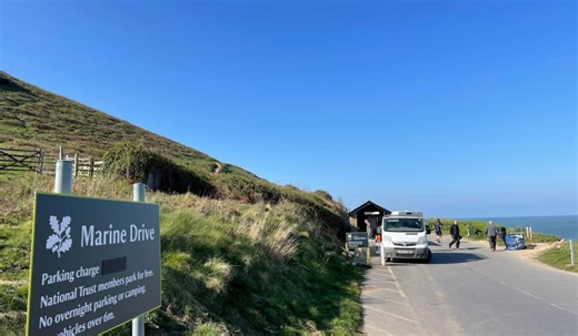Maintenance begins on car park in Woolacombe after officially being taken over by the National Trust