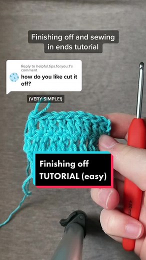 Easy Crochet Finishing Off Tutorial