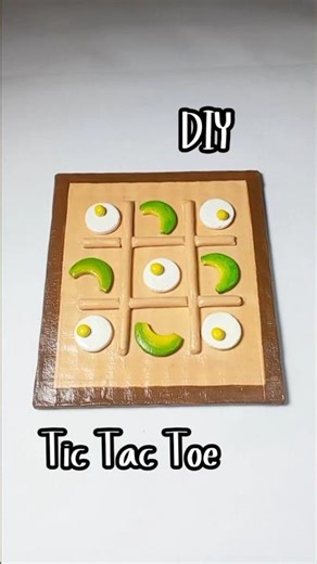 DIY Tic Tac Toe game ❌⭕ #diy #tictactoe #games #shorts #ytshorts