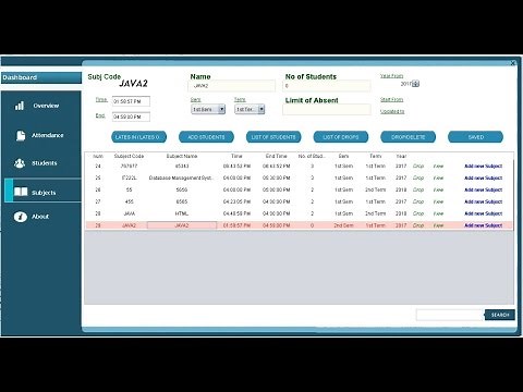 Attendance Management System Java Project