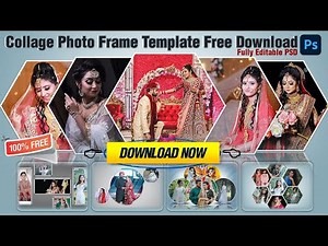 Collage Photo Frame Template Free Download || Nitesh GFX ||