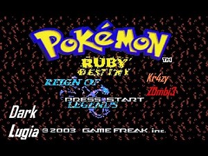 Pokemon Ruby Destiny Reign of Legends Catching Dark Lugia!
