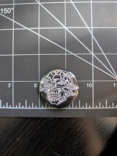 UFO Pin | Alien Button | Button Back Pin | Demon Pin | (1.25 Inch) | Alien | Abduction | Apparel| Original Artwork | Uphobia - Etsy