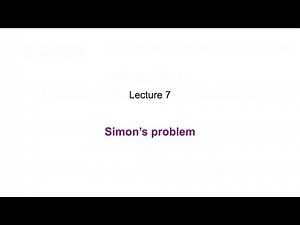 7: Simon's problem