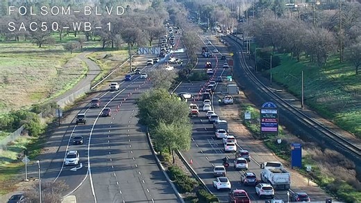 Highway 50 crash in Folsom snarls traffic, with downed tree and car engine on roadway
