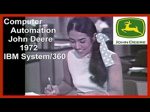 1972 John Deere Computer Automation Order System FLASH on IBM System/360 65 mainframe original promo