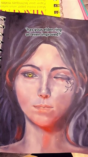 did my Elden Ring art improve? #art #painting #artcommunity #artist #fyp