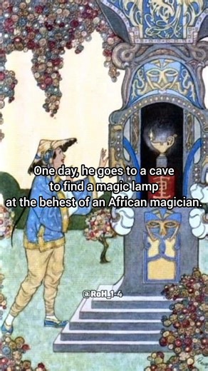 The real Aladdin story🗯️#aladdin #story #history #art #reality #genie #youtubeshorts