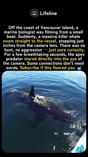 A MASSIVE KILLER WHALE SWAM STRAIGHT TO HER BOAT 🐋🚤