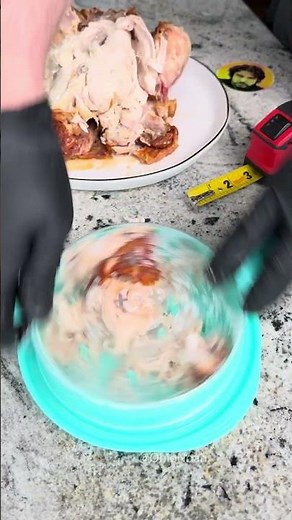 never shred chicken by hand again #kitchenhacks #easyrecipe #gadget