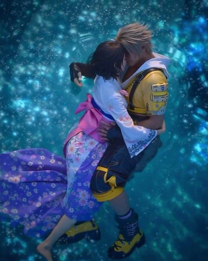 Final Fantasy X – Tidus & Yuna Kiss in Macalania Woods (Reimagined)