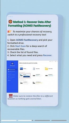 Oops! Formatted Drive by Mistake? Recover Your Data Now! #format #disk #data #recovery