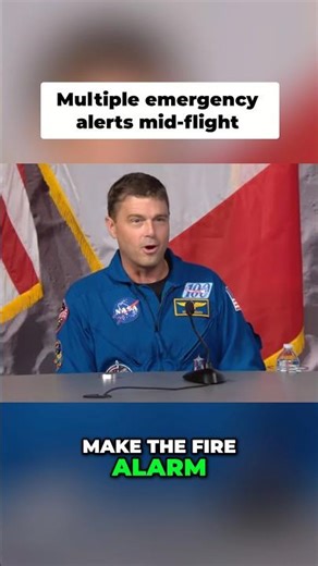 🚨80,000 miles from Earth… and suddenly a smoke detector is screaming inside the spacecraft 😱