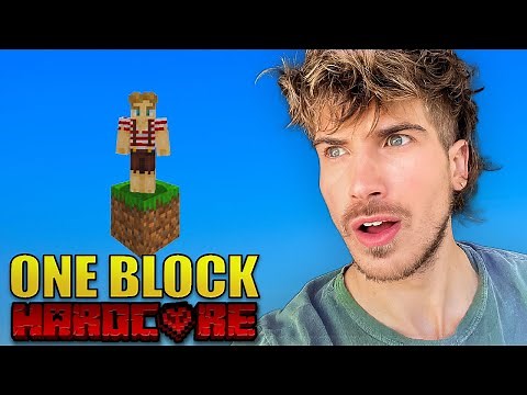 Minecraft But You Only Get ONE BLOCK!!! MINECRAFT 1.19