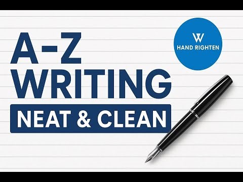 Beautiful A–Z Handwriting Practice | Step by Step for Beginners