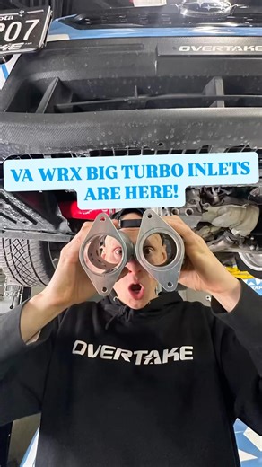 15-21 WRX BIG Turbo Inlets are here! We machined OVERTAKE VA units to 54mm for aftermarket fitment❤️