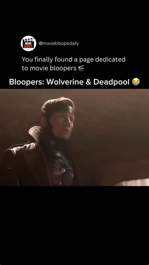 MOVIE BLOOPS DAILY on Instagram: "Deadpool and Wolverine bloopers show how chaotic superhero filmmaking can be behind the scenes. Ryan Reynolds and Hugh Jackman constantly crack each other up, breaking character mid take. The intense costumes, dramatic lines, and brutal action make the slip ups even funnier to watch unfold naturally on set together laughing. These moments remind fans that even the biggest Marvel movies are made by people having fun. Between missed cues and improvised jokes, the 