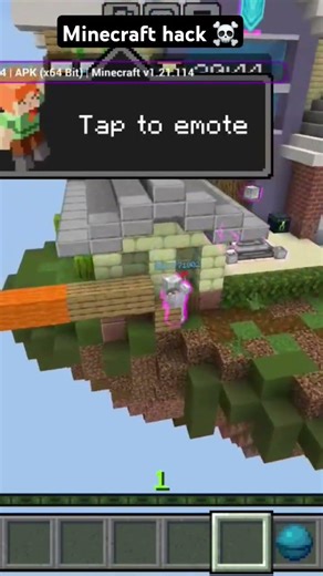 Minecraft hack ☠️#minecraft #bedrock #minecraftpe