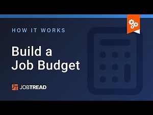 Build a Job Budget
