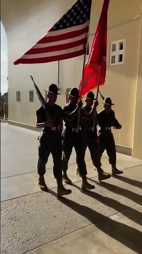 USMC Honor Guard Color Detail 🇺🇸