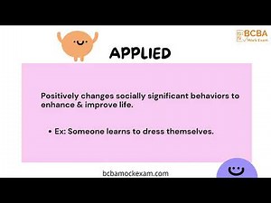 A05: 7 Dimension of Applied Behavior Analysis | BCBA Study Guide #bcba #aba #appliedbehavioranalysis
