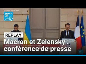 REPLAY - Conférence de presse de Macron et Zelensky à Paris • FRANCE 24