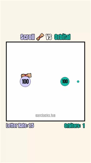Scroll vs Orbital: Satisfying Physics Animation Showdown