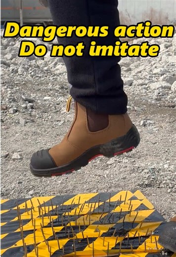 Real puncture test.No acting.#safetoe #safetyshoes #tiktok