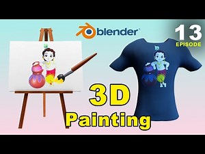 Blender free Course - Episode 13 | How to color 3d Model | how to paint tattoo on 3d model