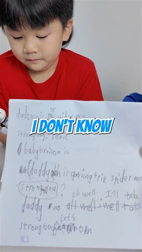 BapaBros on Instagram: "StrongBoy tries writing his first video script 🎬🎥 Should he write more? 😋 #bapabros #makanmaintidur"