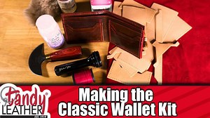 The beauty that can be created by using one of our Wallet Kits... Classic Bi-Fold Wallet Kit - Here's how we did it. We started by using our Craftool Pro Leather Burnisher. This action will compress the leather grain, thus providing for better cuts and for better uniform coverage of dyes and finishes. The difference of this step is huge when comparing unburnished and burnished finished leather. Next we used a Wool Dobber to apply our Eco-Flo Oil Dye in the Dark Brown color. Our Eco-Flo Oil Dye i