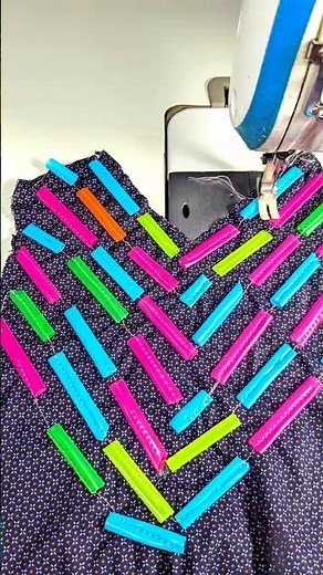 Unique Dress Design Using Colorful Straws | DIY Sewing Tutorial"