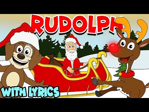Rudolph The Rednosed Reindeer WITH LYRICS | Nursery Rhymes And Kids Songs