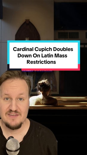 Cardinal Cupich Doubles Down On Latin Mass Restrictions #fyp #catholic | Catholic