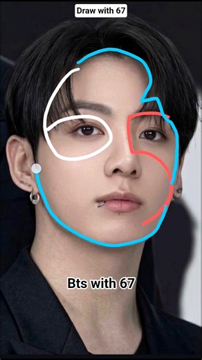 Easy trick to draw bts jungkook, easy to drew handsome Jungkook #art #bts #jk #v #goviral