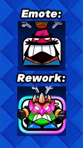 Emote vs Rework pt.1 #clashroyale #gaming