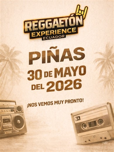 🔥 PIÑAS 🔥 ¿Listos para volver a los 2000? Los clásicos que marcaron una generación y una noche para cantar y perrear como antes. El viaje al origen del primer reggaetón llega a Piñas. Muy pronto. 🔥 REGGAETÓN EXPERIENCE – PIÑAS 🔥 #Piñas #Reggaeton2000 #ReggaetonExperience #OldSchoolReggaeton #NostalgiaReggaeton