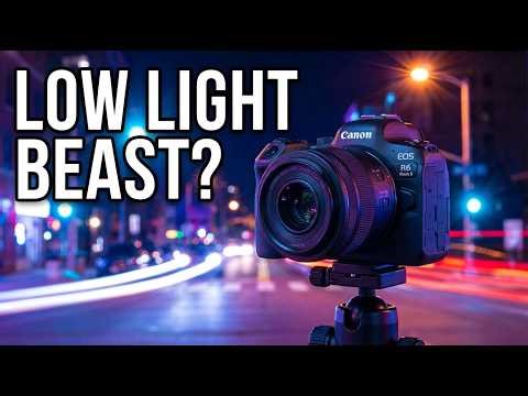 Canon R6 Mark II Low Light Video Test in Downtown Naperville | RF 35mm f1.8 Night Drive