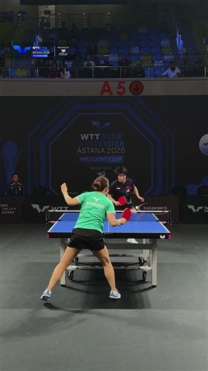 Miu Hirano had the answers to the defence! 🧩 #WTTAstana #TableTennis