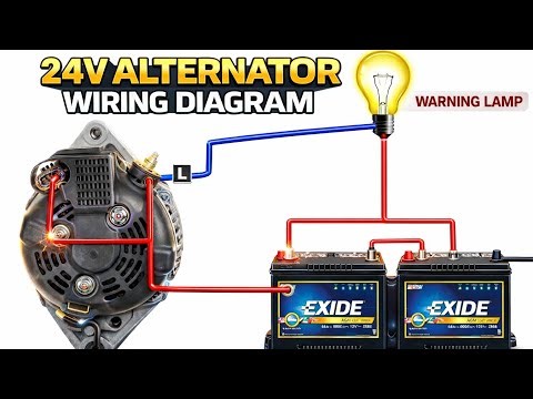 How to connection 24v alternator | 24v alternator wiring diagram | how to wire 24v alternator