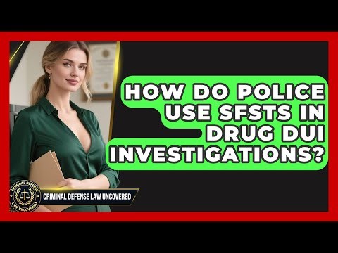 How Do Police Use SFSTs In Drug DUI Investigations? - Criminal Defense Law Uncovered