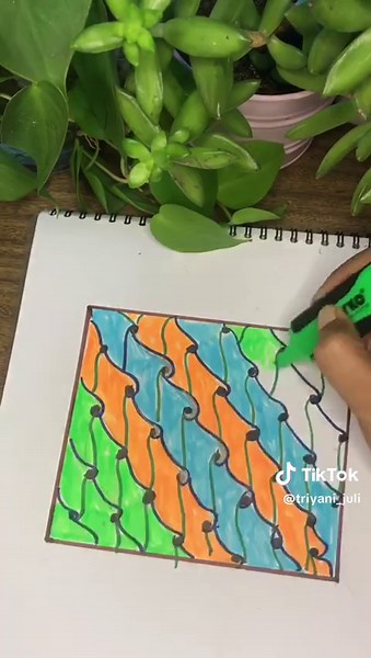 Drawing Simple Batik Pattern Techniques