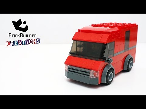 LEGO CITY MOC RED VAN | 158pcs | Brick Builder Creations