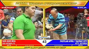 WORLD PITMASTER CUP 2018 #FIGHT 43 SAN JUAN MOA VS PASTILAN APRIL 7 BAYBAY CITY